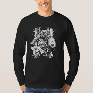 Camiseta Berserker Bear Warrior Odin Nordic Mythology Vikin