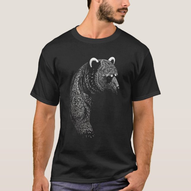 Camiseta Berserker Bear Warrior Odin Norse Mythology Viking (Frente)