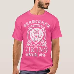 Camiseta Berserker Viking Bear Antigo Guerreiro Nórdico Her
