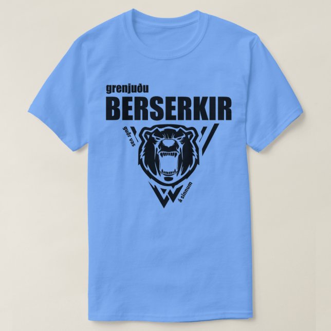 Camiseta Berserkir Berserker Vikings Black (Frente do Design)