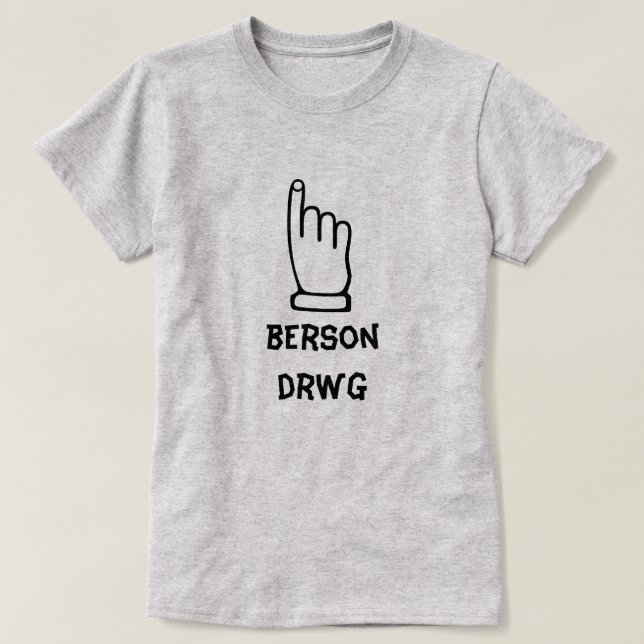 Camiseta berson drwg - Pessoa ruim (Frente do Design)