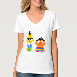 Camiseta Bert e Ernie Pixel Art