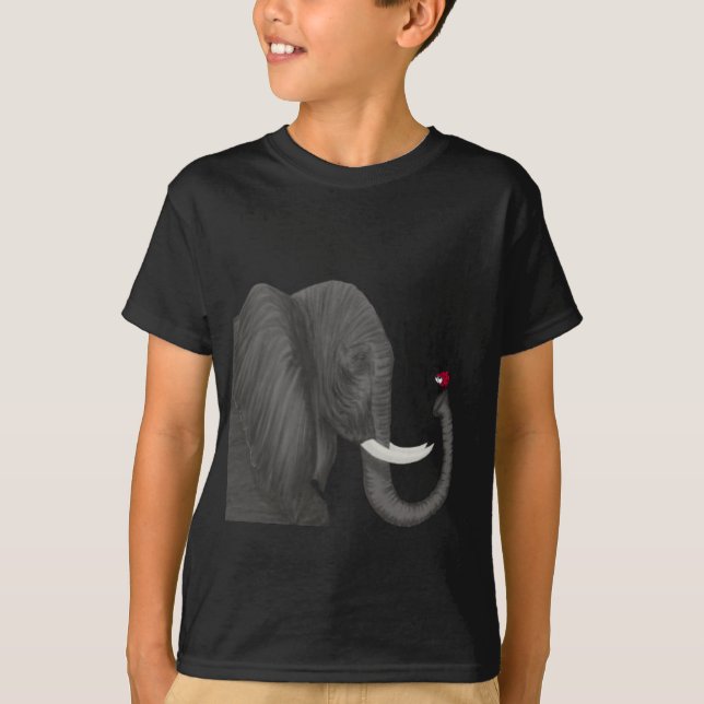 Camiseta Bertha, O Adorável Elefante E O Bonito Ladybug (Frente)