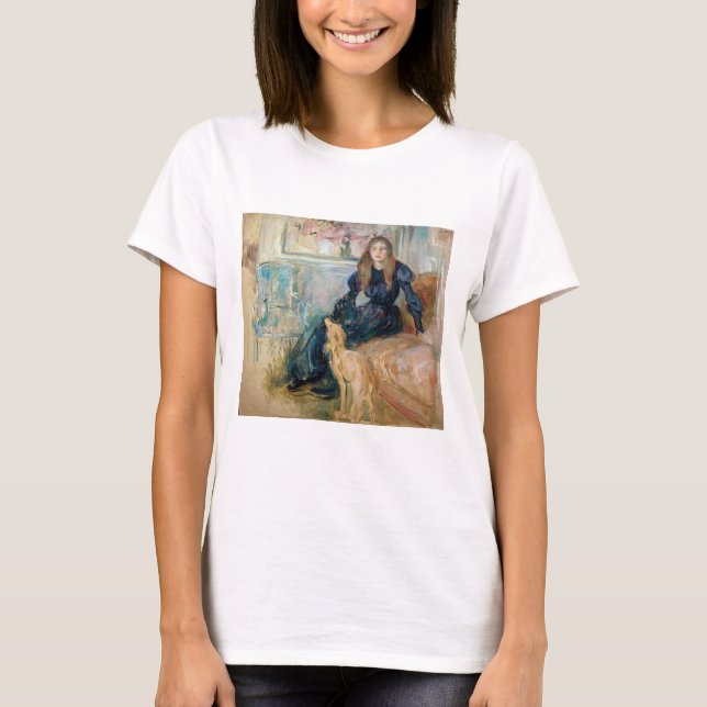 Camiseta Berthe Morisot - Julie e o seu Greyhound Laerte (Frente)