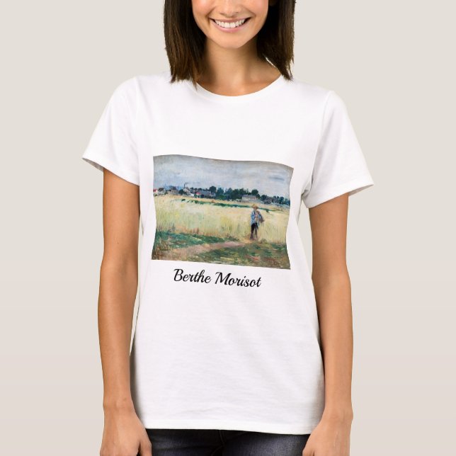 Camiseta Berthe Morisot - No campo de rodas em Gennevillie (Frente)