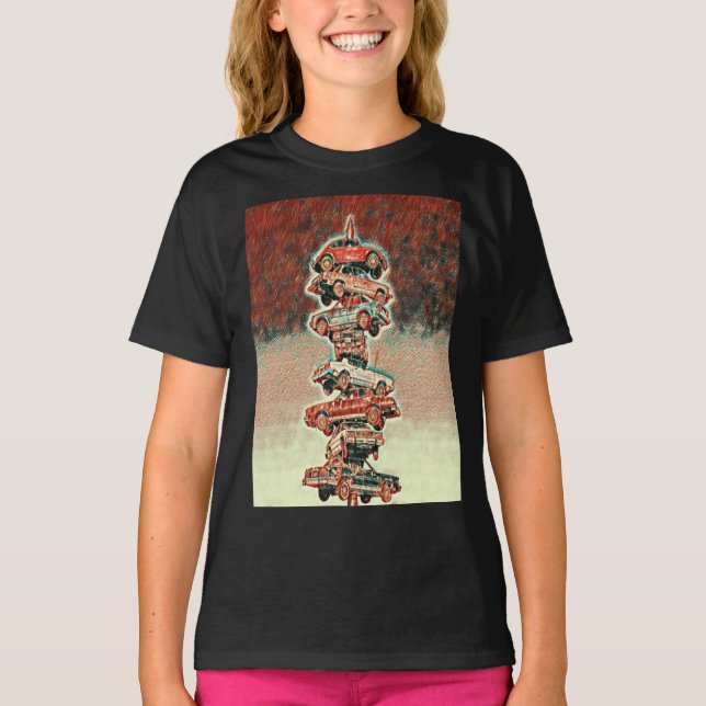 Camiseta Berwyn car spindle, Berwyn, Illinois Red Shades Cl (Frente)