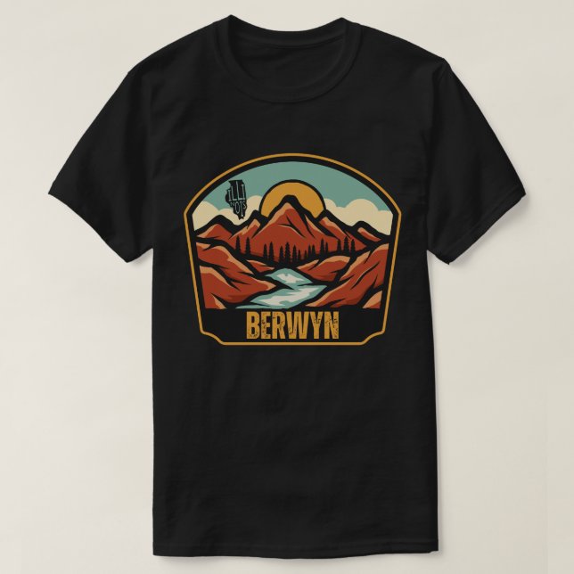 Camiseta Berwyn, Illinois T-Shirt (Frente do Design)