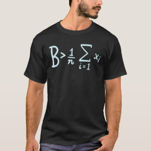 Camiseta Bes Maior Que A Média, Matemática Engraçada