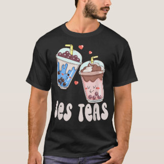 Camiseta Bes Teas Besties Cute Kawaii Bubble Tea Boba Best