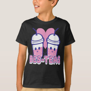 Camiseta Bes-teas Engraçado Bolha Tea Gift Cute Pun Bes-Tea