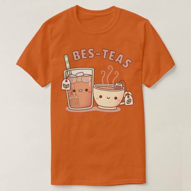 Camiseta Besites de chá picante e gelado (Frente do Design)