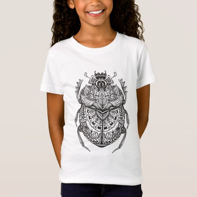 Camiseta Besouro africano Zendoodle (Frente)