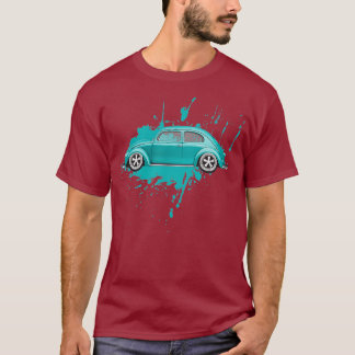 Camiseta Besouro Clássico de Pintura de Inseto Antigo
