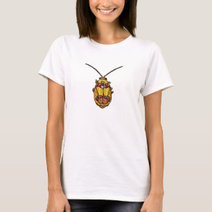 Camiseta Besouro de Folha Vermelho