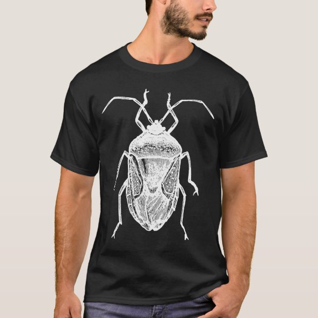 Camiseta Besouro-Inseto E Halys Halyomorpha (Frente)