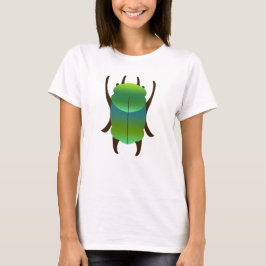Camiseta Besouro Jóia Azul e Dourado