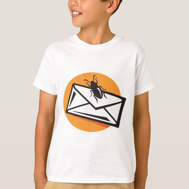 Camiseta Besouro Preto em Envelope (Frente)