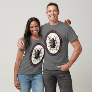 Camiseta Besouro-veado emoldurado