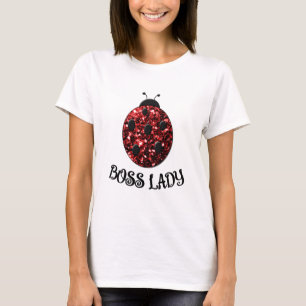 Camiseta Besouro vermelho brilhante CHEFE SENHORA Personali