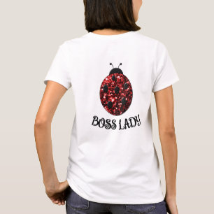 Camiseta Besouro vermelho brilhante CHEFE SENHORA Personali