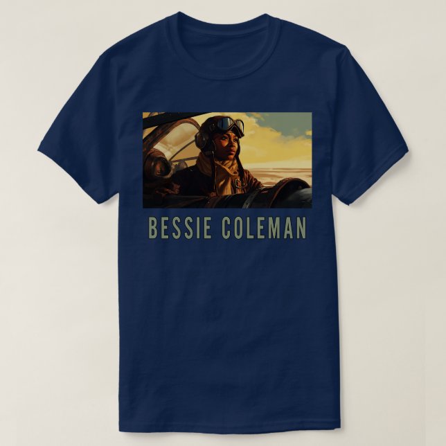 Camiseta Bessie Coleman (Frente do Design)