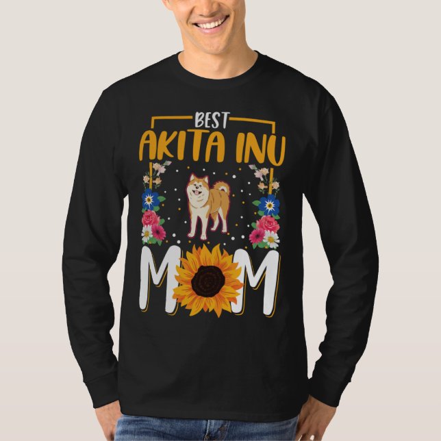 Camiseta Best Akita Inu Mom Ever  1 (Frente)