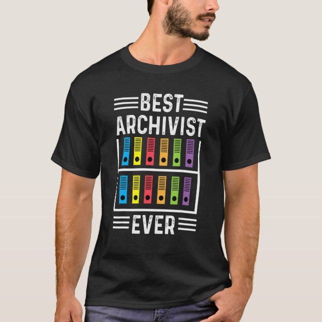 Camiseta Best Archivist Ever Librarian or Historian (Frente)