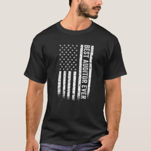 Camiseta Best Auditor Ever American Flag Tax Season Cpa Aud