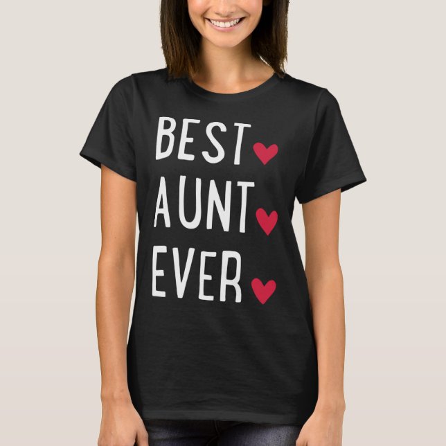 Camiseta Best Aunt ever   (Frente)