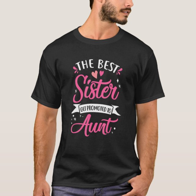 Camiseta Best Aunt Future Promoted To Aunt To Be Auntie Mot (Frente)