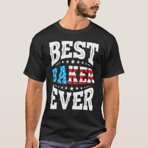 Camiseta Best Baker Bakers Em 4 De Julho Nos Eua Amer