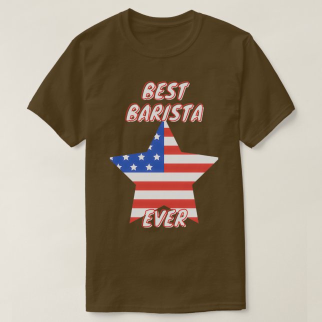 Camiseta Best Barista Ever 7 (Frente do Design)