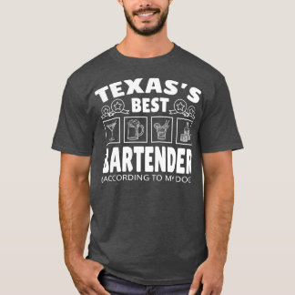 Camiseta Best Bartender Texas