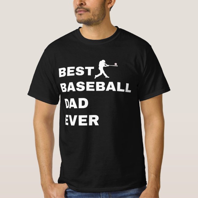 Camiseta Best Baseball Dad Ever (Frente)