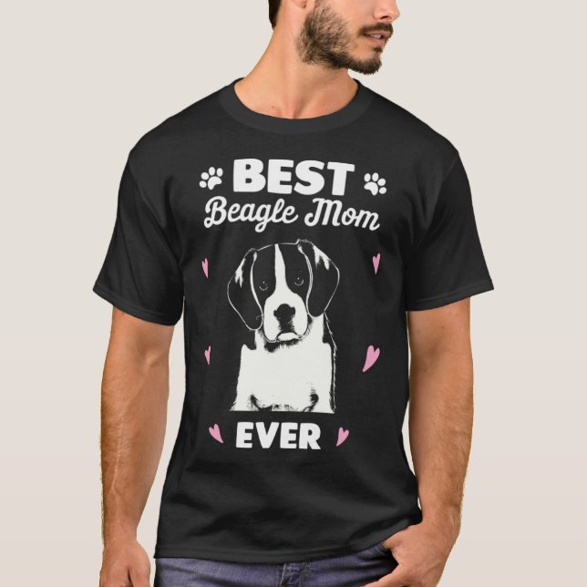 Camiseta Best Beagle Mom Beagle Dog Love (Frente)