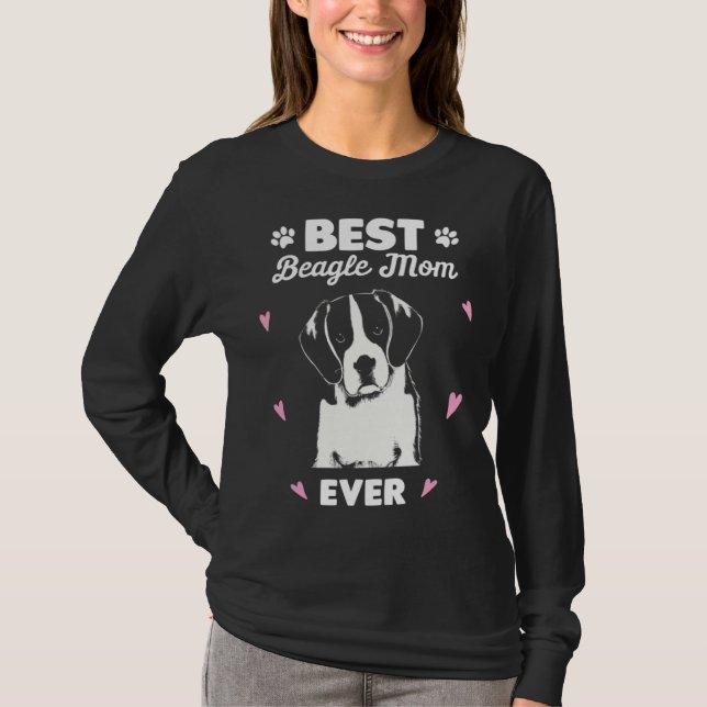 Camiseta Best Beagle Mom Beagle Dog Love (Frente)