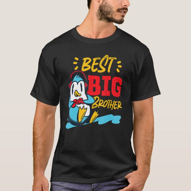 Camiseta Best Big Brother Gaming Penguin (Frente)