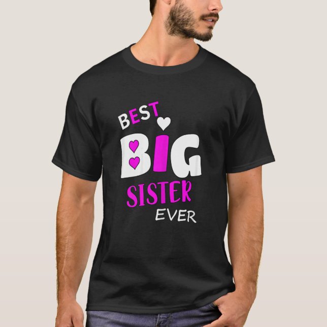 Camiseta Best Big Sister Ever (Frente)