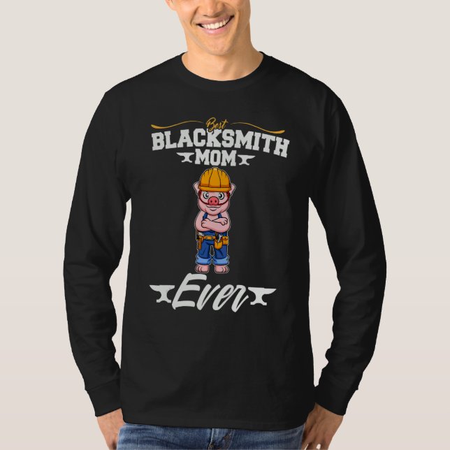 Camiseta Best Blacksmith Mom Ever Metal Work Forge Hammer_9 (Frente)