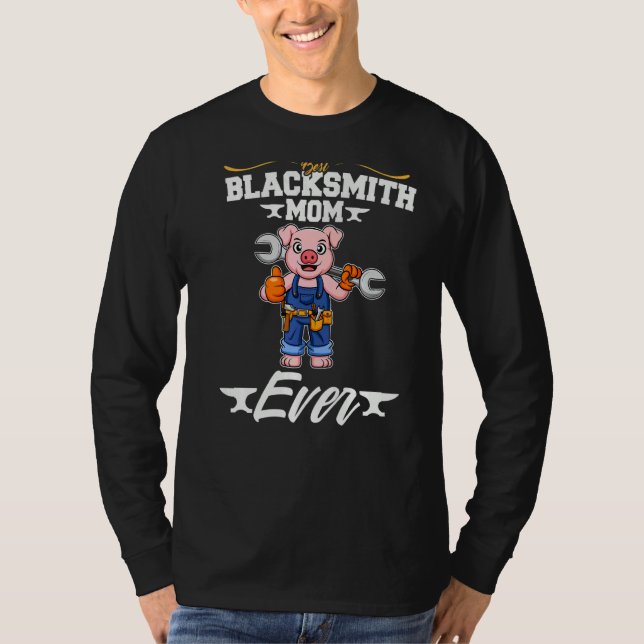 Camiseta Best Blacksmith Mom Ever Metal Work Forge Hammer P (Frente)