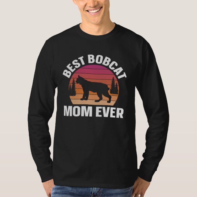 Camiseta Best Bobcat Mom Retro Animal (Frente)