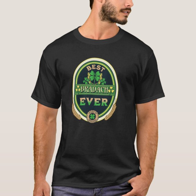 Camiseta Best Bradach Ever Personal Name Irish Retro Beer L (Frente)
