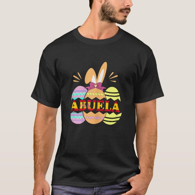 Camiseta Best Bunny Abuela First Mom Now Abuela Mommy And M (Frente)