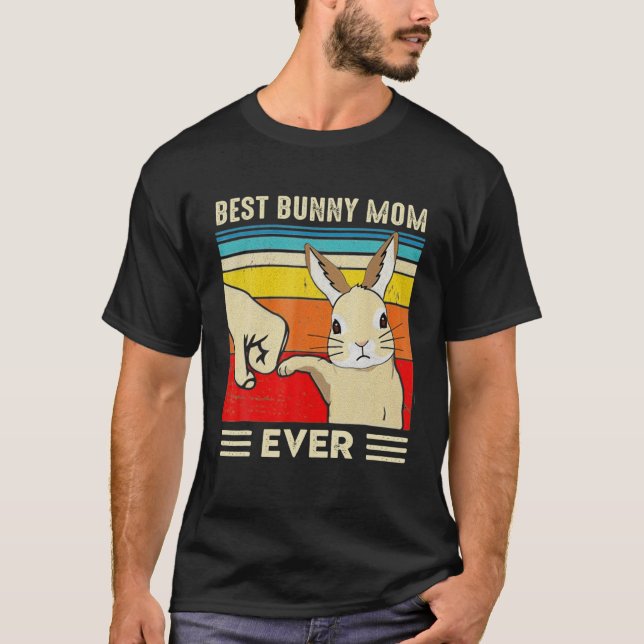 Camiseta Best Bunny Mom Ever Rabbit Classic (Frente)