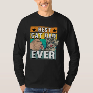 Camiseta Best Cat Dad Ever Cats Father Fathers Day