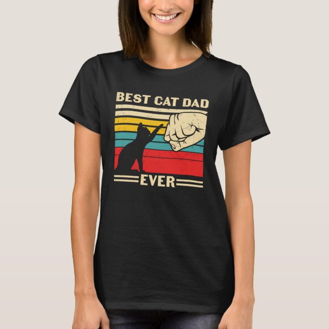 Camiseta Best Cat Dad Ever   Cute Cat Owner Cat  Cat Daddy (Frente)
