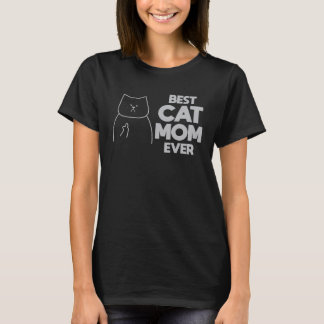 Camiseta Best Cat Mom Ever Women  Cute Mothers Day