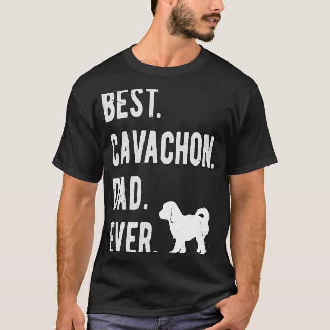 Camiseta Best Cavachon Dad Ever  Mens Cavachon Dog (Frente)