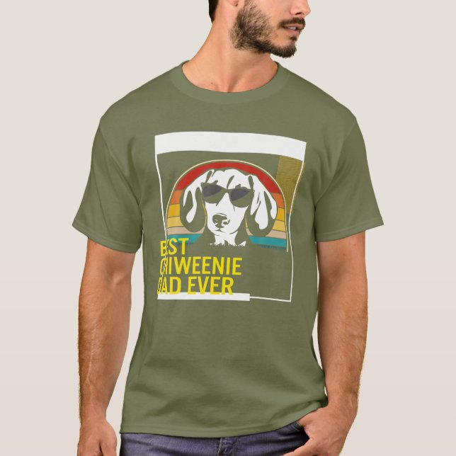 Camiseta Best Chiweenie Dad Ever Father's Day Dog Dad Men G (Frente)