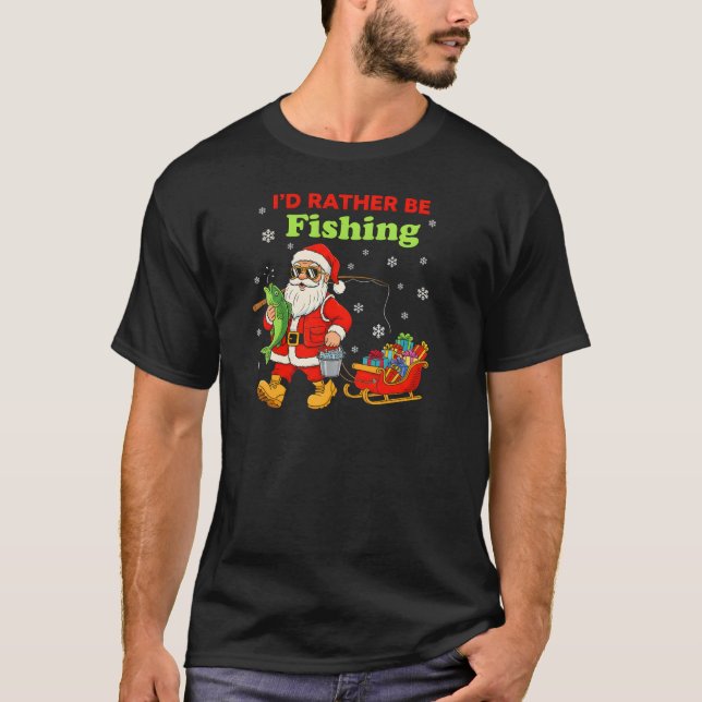Camiseta ​Best Christmas Gift for a Fisherman (Frente)